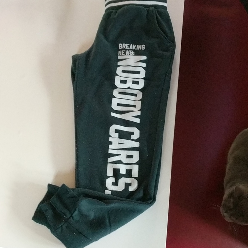 Rue 21 nobody cares capris sweatpants